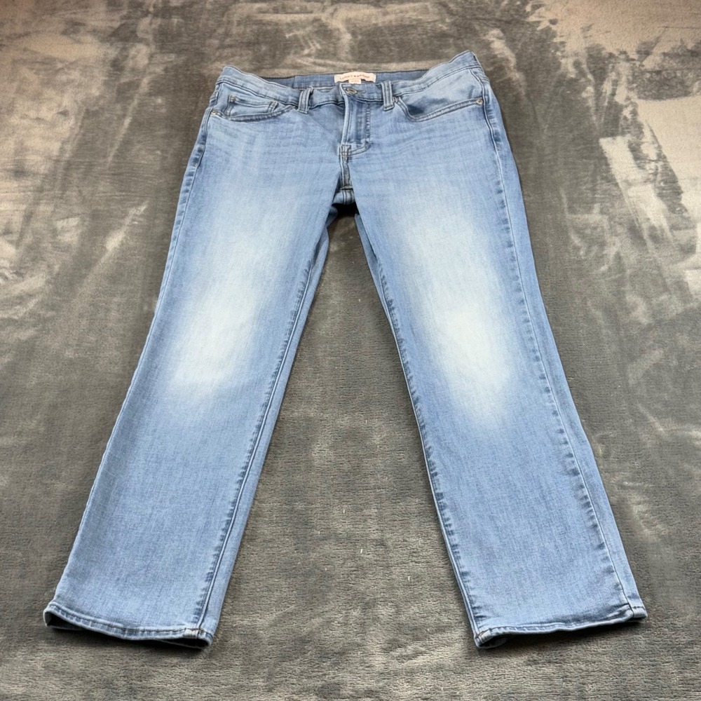 Lucky Brand Sweet Mid Rise Straight Jeans Light Wash Denim 6/28 A